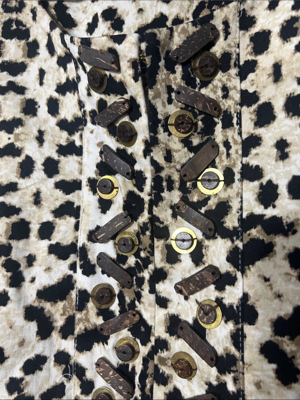 Ruby Rd. Leopard Print shacket Cream & Black - Picture 15 of 16